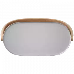 Beosound A9 5th Gen Speaker Gold Tone (Back Sand/Cover Golden/Legs White Oak)