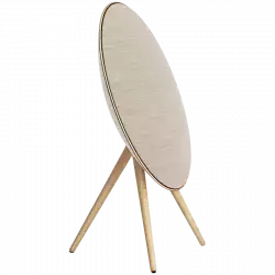 Beosound A9 5th Gen Speaker Gold Tone (Back Sand/Cover Golden/Legs White Oak)