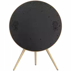 Beosound A9 5th Gen Speaker Gold Tone (Back Sand/Cover Golden/Legs White Oak)