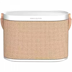 Beosound A9 5th Gen Speaker Natural Alu (Back Grey Mist/Cover Kvadrat Light Grey/Legs Oak)