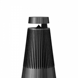 Beosound A9 5th Gen Speaker Natural Alu (Back Grey Mist/Cover Kvadrat Light Grey/Legs Oak)