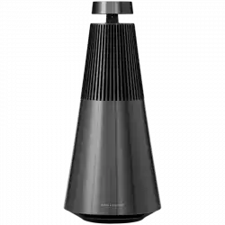Beosound A9 5th Gen Speaker Natural Alu (Back Grey Mist/Cover Kvadrat Light Grey/Legs Oak)