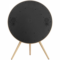 Beosound A9 5th Gen Speaker Gold Tone (Back Sand/Cover Golden/Legs White Oak)