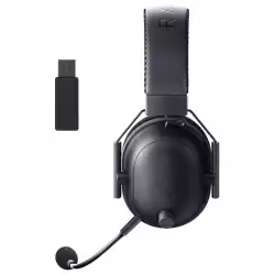 BlackShark V2 Pro (2023) - Black, Wireless Gaming Headset, Razer TriForce Titanium Driver 50 mm, Oval Ear Cushions, Detachable Super Wideband microphone, THX Spatial Audio, Type A Wireless (2.4 GHz), Bluetooth 5.2