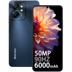 Blackview COLOR 8 8/256GB, 6.75inch FHD+ 720x1600, Octa-core,8MP Front/50MP, Battery 6000mAh, Type-C, Android 13, Fingerprint, Dual SIM, 3 SD card slots, 18W wired charging, Blue