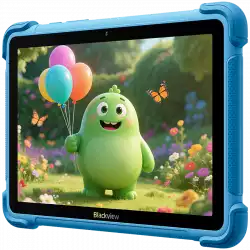 Blackview LINK 1 Kids WiFi 4/64GB 8.68-inch HD IPS 1340x800 60Hz 360nits RK3562 Quad-core 2.0GHz 5+8MP Cam 5000mAh WiFi 6 BT 5.0 Dual Speakers with Smart-K Support Tempered Film Stylus Pen Android 16 Ocean Blue