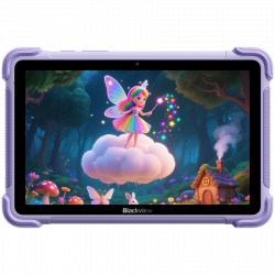 Blackview LINK 1 Kids WiFi 4/64GB 8.68-inch HD IPS 1340x800 60Hz 360nits RK3562 Quad-core 2.0GHz 5+8MP Cam 5000mAh WiFi 6 BT 5.0 Dual Speakers with Smart-K Support Tempered Film Stylus Pen Android 16 Dreamy Purple