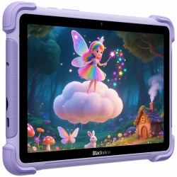 Blackview LINK 1 Kids WiFi 4/64GB 8.68-inch HD IPS 1340x800 60Hz 360nits RK3562 Quad-core 2.0GHz 5+8MP Cam 5000mAh WiFi 6 BT 5.0 Dual Speakers with Smart-K Support Tempered Film Stylus Pen Android 16 Dreamy Purple
