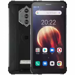 Blackview Rugged BV6600 4GB/64GB, 5.7-inch HD+ 720x1440 IPS, Octa-core, 8MP Front/16MP Back Camera, Battery 8580mAh, Type-C, Android 10, Fingerprint, Dual SIM, SD card slot, MIL-STD-810G, Black