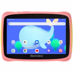 Blackview Tab 3 Kids, Pink, 7-inch HD 1024*600, 7731E Quad-core 1.3GHz, Front 0.3MP; Rear 2MP Camera, 2GB/32GB, 3280mAh battery, Doke 3.0 Go (Android 13), WiFi version, 802.11 b/g/n(2.4GHz), Bluetooth