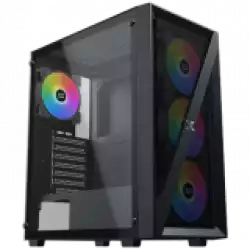 Xigmatek Blade EN40887 ATX/M-ATX/MINI ITX, USB3.0 X1, USB2.0 X2, HD AUDIO, Mehsed Grill Frontpanel & Left Tempered Glass, 4PCS X20C Auto Running LED Fan