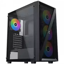 Xigmatek Blade EN40887 ATX/M-ATX/MINI ITX, USB3.0 X1, USB2.0 X2, HD AUDIO, Mehsed Grill Frontpanel & Left Tempered Glass, 4PCS X20C Auto Running LED Fan