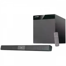 Bluetooth Sound Bar Audio System F&D T-360X 80W (RMS) 4x2.25'' full range drivers, 8'' driver for subwoofer, 20Hz - 120Hz, 130Hz-20kHz, Wireless IR full function remote control, CSR Bluetooth 4.0, Optical input, AUX