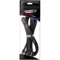 CableMod E-Series Pro ModMesh Sleeved 12VHPWR PCI-e Cable for Super Flower Leadex Platinum / Platinum SE / Titanium / V Gold Pro / V Platinum Pro, EVGA G7 / G6 / G5 / G3 / G2 / P2 / T2 (Black, Nvidia 4000 series, 16-pin to Quad 8-pin, 60cm)                          