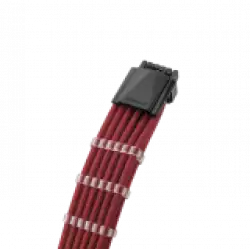 CableMod E-Series Pro ModMesh Sleeved 12VHPWR PCI-e Cable for Super Flower Leadex Platinum / Platinum SE / Titanium / V Gold Pro / V Platinum Pro, EVGA G7 / G6 / G5 / G3 / G2 / P2 / T2 (Blood Red, Nvidia 4000 series, 16-pin to Dual 8-pin, 600mm)