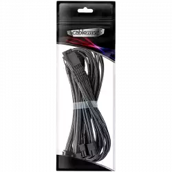 CableMod E-Series Pro ModMesh Sleeved 12VHPWR PCI-e Cable for Super Flower Leadex Platinum / Platinum SE / Titanium / V Gold Pro / V Platinum Pro, EVGA G7 / G6 / G5 / G3 / G2 / P2 / T2 (Carbon, Nvidia 4000 series, 16-pin to Quad 8-pin, 60cm)