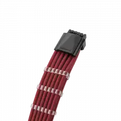 CableMod E-Series Pro ModMesh Sleeved 12VHPWR PCI-e Cable for Super Flower Leadex Platinum / Platinum SE / Titanium / V Gold Pro / V Platinum Pro, EVGA G7 / G6 / G5 / G3 / G2 / P2 / T2 (Blood Red, Nvidia 4000 series, 16-pin to Dual 8-pin, 600mm)