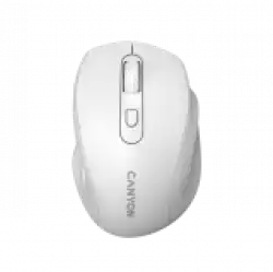 Canyon 6 buttons wireless 2.4Ghz mouse, MX8650A Sensor, DPI up to 1600,Injection case, 3 M life times left and right switches, 2xAAA battery, ABS material, Size: 105x71x40mm, Weight: 59g, white