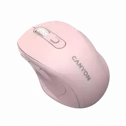 Canyon 6 buttons wireless 2.4Ghz mouse, MX8650A Sensor, DPI up to 1600,Injection case, 3 M life times left and right switches, 2xAAA battery, ABS material. Size: 105x71x40mm, Weight: 59g, Pink