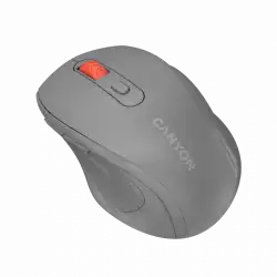 Canyon 6 buttons wireless 2.4Ghz mouse, MX8650A Sensor, DPI up to 1600,Injection case, 3 M life times left and right switches, 2xAAA battery, ABS material. Size: 105x71x40mm, Weight: 59g, Dark grey