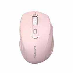 Canyon 6 buttons wireless 2.4Ghz mouse, MX8650A Sensor, DPI up to 1600,Injection case, 3 M life times left and right switches, 2xAAA battery, ABS material. Size: 105x71x40mm, Weight: 59g, Pink