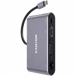 CANYON hub DS-14 8in1 4k USB-C Dark Grey
