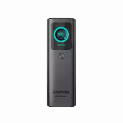 CANYON Built-in cable power bank OnPower 265 20000mAh 165W   Aluminium Dark grey                          