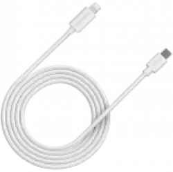 CANYON СFI-12, cable Type C to lightning ,5V3A, 9V2.22A ,PD20W, power cord:18AWG*4C, Signal cord:28AWG*4C, data transfer speed:30M/s, OD4.5MM,2M, PVC, white, Rohs