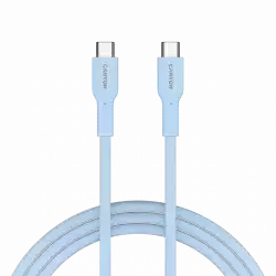 CANYON cable OnWire 60CL C-C 60W COLOR Braided 1m Light Blue