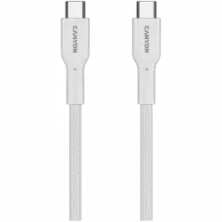 CANYON cable OnWire 60CL C-C 60W COLOR Braided 1m White