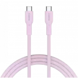 CANYON cable OnWire 60CL C-C 60W COLOR Braided 1m Pink