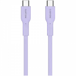 CANYON cable OnWire 60CL C-C 60W COLOR Braided 1m Purple