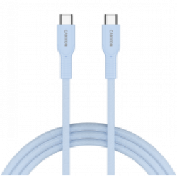 CANYON cable OnWire 60CL C-C 60W COLOR Braided 1m Light Blue