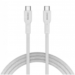 CANYON cable OnWire 60CL C-C 60W COLOR Braided 1m White