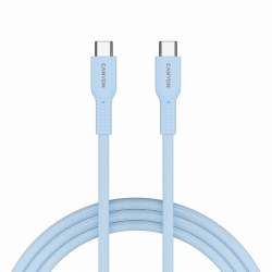 CANYON cable OnWire 60CL C-C 60W COLOR Braided 1m Light Blue