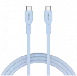 CANYON cable OnWire 60CL C-C 60W COLOR Braided 1m Light Blue