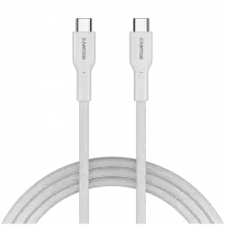 CANYON cable OnWire 60CL C-C 60W COLOR Braided 1m White