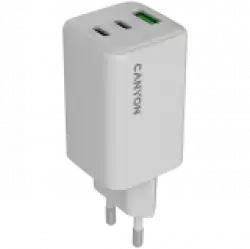 CANYON charger CU65ACC GaN 65W 2xPD 1xQC EU White                          