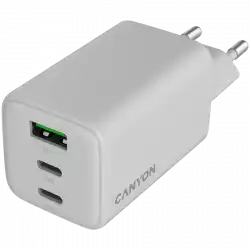 CANYON charger CU65ACC GaN 65W 2xPD 1xQC EU White                          