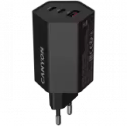 CANYON charger HEXAGON 65 GaN 65W 2xPD 1xQC EU Black