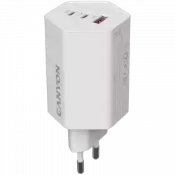 CANYON charger HEXAGON 65 GaN 65W 2xPD 1xQC EU White                          