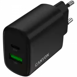 CANYON charger OnCharge 250 25W 1xPD 1xQC EU Black