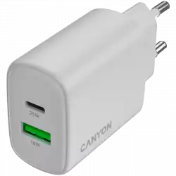 CANYON charger OnCharge 250 25W 1xPD 1xQC EU White                          