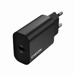 CANYON charger OnCharge 30CL Max Power 30W 1xPD EU Black                          