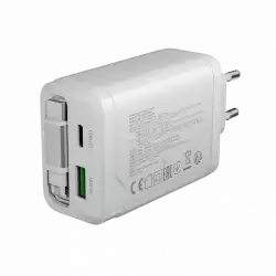 CANYON charger OnCharge 65RC Build-In Cable USB-C 65W 1xPD 1xQC EU White                          