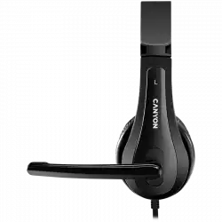 CANYON PC headset CHSU-1 PC Mic USB 2m Black