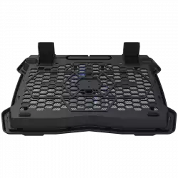 CANYON NS02, Cooling stand single fan with 2x2.0 USB hub, support up to 10”-15.6” laptop, ABS plastic and iron, Fans dimension:125*125*15mm(1pc), DC 5V, fan speed: 800-1000RPM, size:340*265*30mm, 406g
