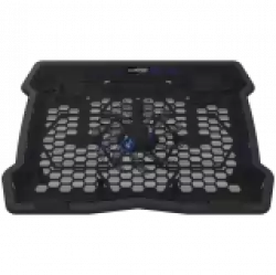 CANYON NS02, Cooling stand single fan with 2x2.0 USB hub, support up to 10”-15.6” laptop, ABS plastic and iron, Fans dimension:125*125*15mm(1pc), DC 5V, fan speed: 800-1000RPM, size:340*265*30mm, 406g