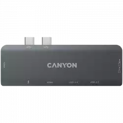 CANYON hub DS-5 7in1 Thunderbolt 3 Space Grey