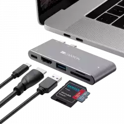 CANYON hub DS-5 5in1 Thunderbolt 3 4k Space Grey